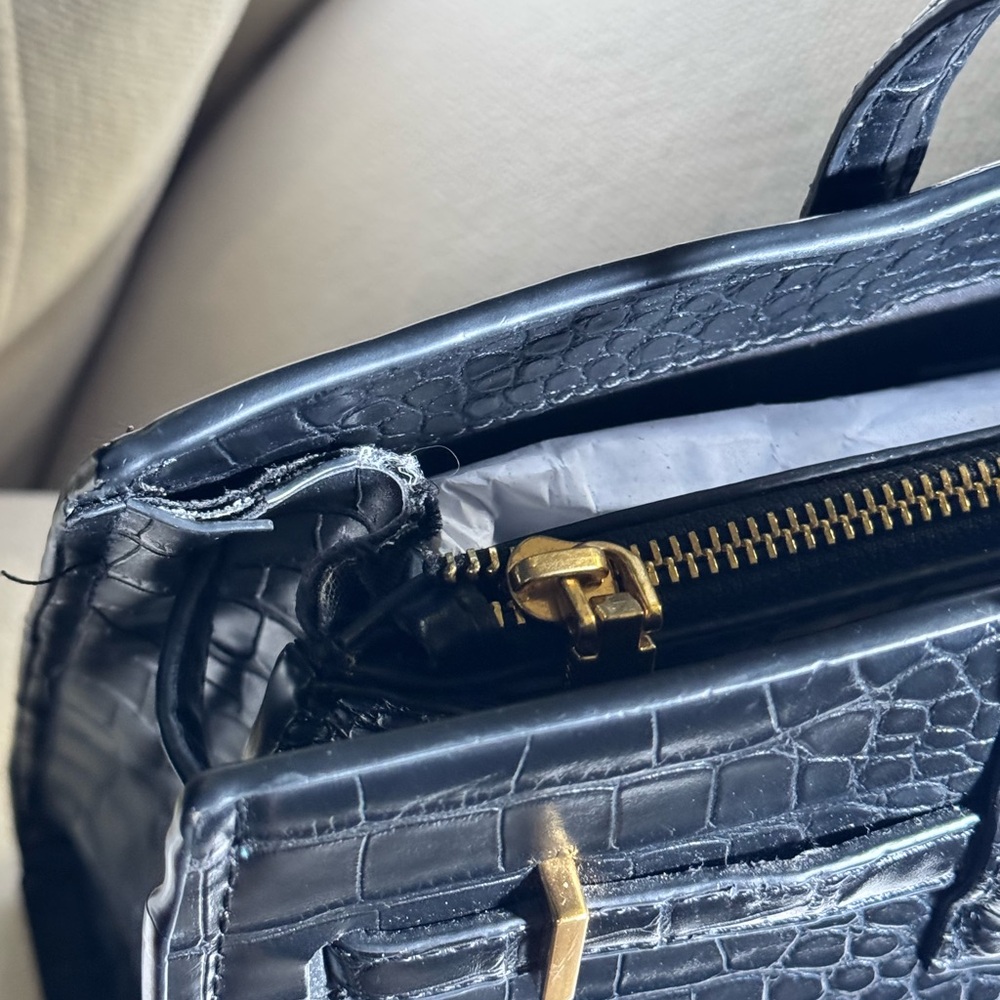 MANGO Black Crocodile-Embossed - Picture 6 of 7
